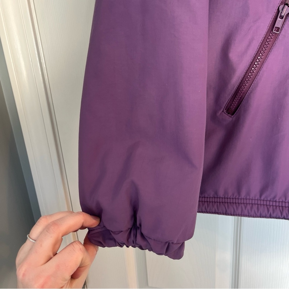 Vintage L.L. Bean Lavender Warm Up Jacket Full Zip Fleece Lined Pockets Warm - Picture 5 of 16